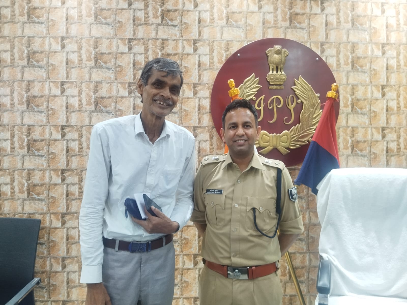 Founder with IPS officer
